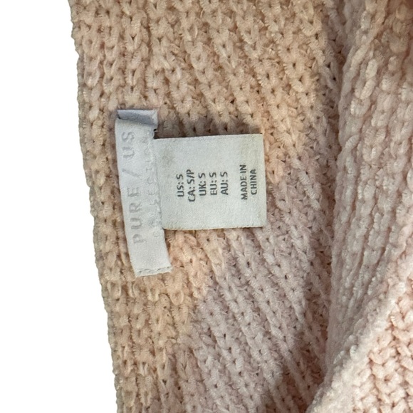 Pure / US Sweater Off Shoulder Pink Peach Small - Picture 7 of 12